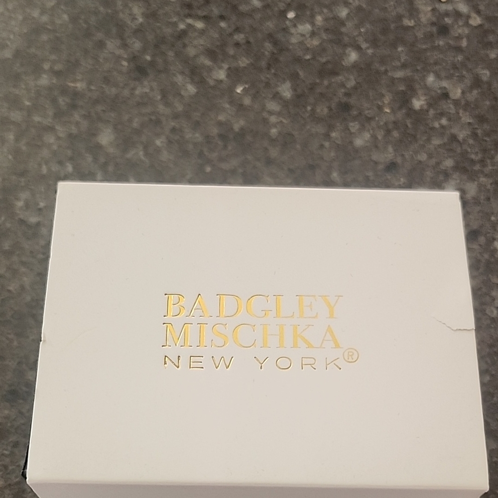 Badgley Mischka Black Gift Box with Gold Logo